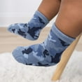thumbnail image 3 of The Peanutshell Organic Baby Socks, Cotton Crew Socks for Boys 3-12 Months, Blue/Gray, 12 Pairs, 3 of 6