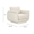 thumbnail image 2 of Rhonnie Cream Monotone Armchair, 2 of 13