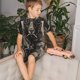 thumbnail image 4 of Balery Vintage Ram Pilot Conjunto de Pijama Infantil de Manga Corta con Estampado – Ropa de Dormir de Algodón Suave-Medium, 4 of 5