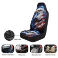 thumbnail image 6 of XYZCANDO Eagle Flag Car Front Seat Covers Set of 2 Breathable Seat Cover for Front Seats Patriotic Removable Automotive Accessories Universal Fits Most Cars,SUVs,Sedans, 6 of 7
