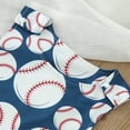 thumbnail image 6 of TAIAOJING Infant Boys Summer Sleeveless Jumpsuit Cartoon Baseball Print Outwear For Children Clothes For 3-6 Months, 6 of 7