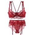 thumbnail image 1 of Conjunto de lencería para mujer Sujetador y bragas de encaje sexy Conjunto de lencería fina de verano Fridja nalpqowj39566, 1 of 5