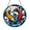 Acrylic 3.5 Inch, variant on Colorful Koi Fish Stained Glass Sun Catcher for Window Decor, Water Inspired Artistic Hanging Ornament, Zen Atmosphere Home Decoration