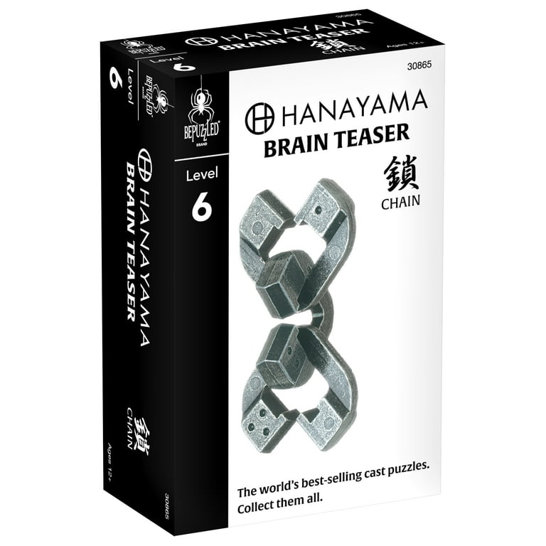 BePuzzled, Chain Hanayama Metal Brainteaser Puzzle Level 6 Ages 12