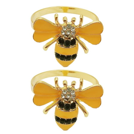 

HOMEMAXS 2Pcs Napkin Clasps Napkin Buckles Alloy Napkin Rings Bee Napkin Buckle