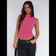 thumbnail image 5 of Camisetas Básicas Sin Mangas para Salir de Mujer, Cuello Alto, Ropa de , Camisetas Lindas Sin Mangas, Conjuntos de Verano Y2K. Rosa Roja L, 5 of 8