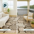 thumbnail image 4 of Addison Rugs Chantille Indoor/Outdoor Transitional Lodge Khaki Machine Washable Rectangle Rug, 9' x 12', 4 of 8