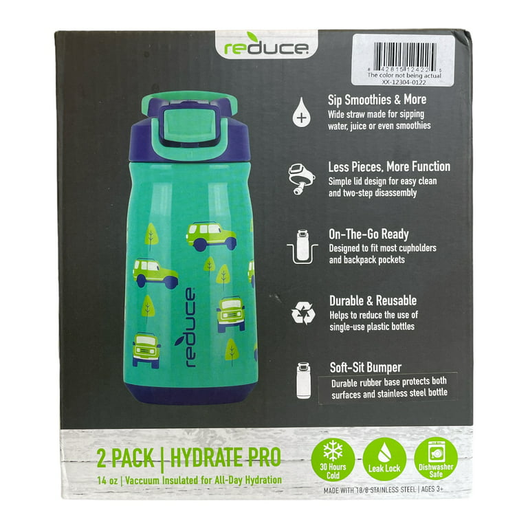 Reduce Stainless Steel Hydrate Pro Kids Bottle, 14oz, Unicorn