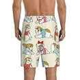 thumbnail image 5 of Cauagu Cute Bull Dog Print Pajama Bottoms for Men Sleep Pajama Shorts Elastic Waistband Sleep Pajama Short Men's PJ Shorts -Medium, 5 of 6