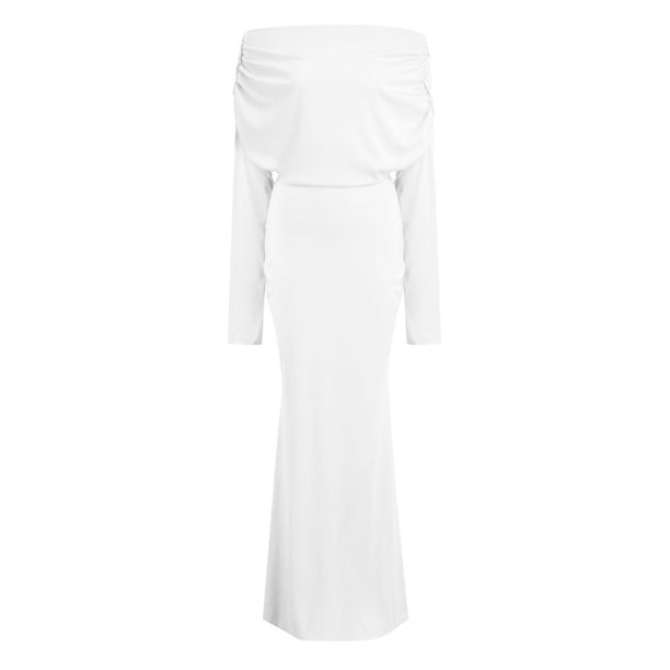 PMUYBHF White Dresses for Women Formal Birthday Dresses for Women Plus Size Winter Women's Elegant Long Sleeve off Shoulder Bodycon Long Evening Formal Dress - Walmart.ca PMUYBHF White Dresses for Women Formal Birthday Dresses for Women Plus Size Winter Women's Elegant Long Sleeve off Shoulder Bodycon Long Evening Formal Dress - Walmart.ca