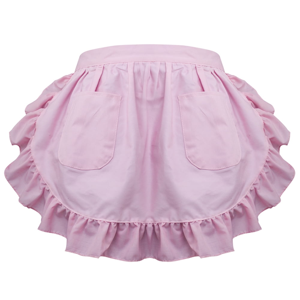 Aspire Waist Apron for Lady Medium Size Lace Cotton Kitchen Half Apron