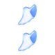 thumbnail image 4 of Vogacara Rascador de masaje facial Rascador de acrílico Rascador facial Herramienta de masaje, 315, Brillante, Azul Type1 NO1 Vogacara CBP180492, 4 of 6