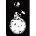 thumbnail image 4 of Lonely Spaceman Looks To Earth Wall Poster with Pushpins, 22.375" x 34", 4 of 4