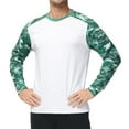 thumbnail image 3 of QPNGRP Men's long sleeved swimsuit sunscreen UPF 50+ UV protection sports exercise running hiking T-shirt swimsuit round neck camouflage, 3 of 6
