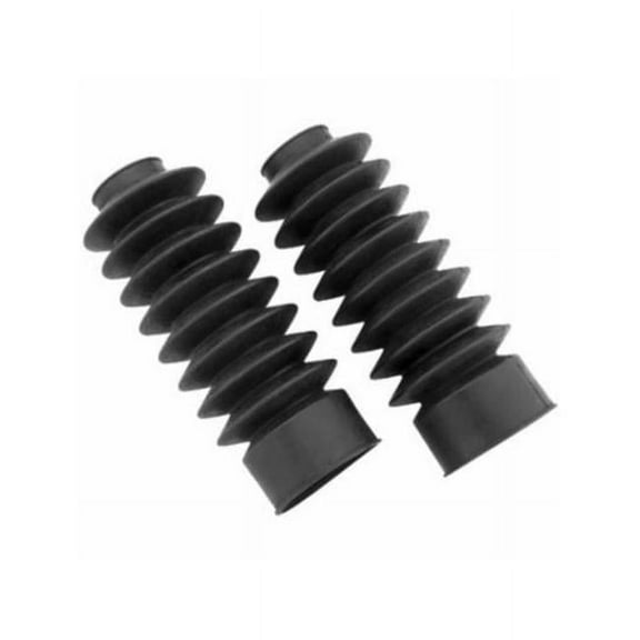 Bikers Choice 39mm Black Fork Boots - Heavy-Duty Rubber Protection for Powersports