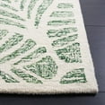 thumbnail image 3 of SAFAVIEH Jardin Cyan Leaves Area Rug, Ivory/Green, 4' x 6', 3 of 8