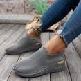 thumbnail image 4 of Women's Platform Walking Shoes Lace Up Sneakers Breathable Upper Lightweight Casual Footwear Comfortable Thick Sole Perfect for Work Travel and Casual Occasions Gray 44, 4 of 6