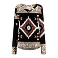 thumbnail image 4 of Blusa Odeerbi de Manga larga con cuello en V ODB123895, 4 of 5