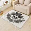 thumbnail image 2 of Gothic Area Rug 2x3, Spooky Rugs for Entryway Bedroom Living Room, Flower Indoor Door Mat, Machine Washable Rug, Non Slip Soft Low Pile Home Decor Carpet T6&-233, 2 of 7