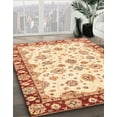 thumbnail image 2 of Ahgly Company Indoor Round Abstract Sun Yellow Abstract Area Rugs, 6' Round, 2 of 6