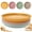 Plates Multicolor 4Pcs, variant on 9 Inch Unbreakable Whea-t Straw Dinner Plates - Reusable Microwave And Dishwasher Safe, Plastic Dinner Dishes Lightweight Plates Salad Kids Adult for Kitchen Camping Sturdy