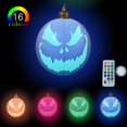 thumbnail image 4 of Inflatable Halloween Outdoor Decoration, Pumpkin Ball, Pumpkin Ball LED Light Glow Halloween Decoration Decoration Garden Home Indoor Horror Party Yar, 4 of 5