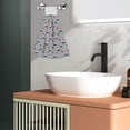 thumbnail image 5 of Sikiie Christmas Gnome 1 Hand Towel with Loop Hanging Towel Absorbent Tie Towels for Kitchen Tea Bar Bathroom Decor, 5 of 7