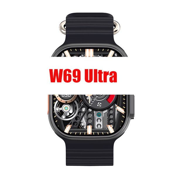 Reloj inteligente W69 ultra Original, dispositivo con 2GB de memoria, brújula de música Local, actualización 2023, IWO xuanjing unisex