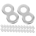thumbnail image 6 of MLINS 80pcs Stainless Steel Flat Connectors Eight Shaped Heavy Duty Fasteners DIY Connector Clasp for Jewelry and Furniture, 6 of 8