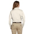 thumbnail image 3 of Harriton M500W Ladies Easy Blend Long-Sleeve Twill&nbsp;Shirt with Stain-Release, 3 of 4