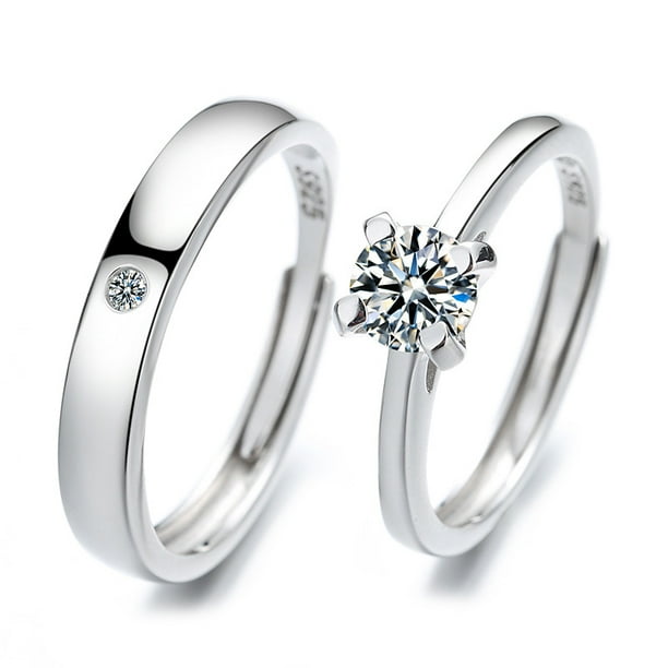 2 Anillos Duo Promesa Plata Fina 925 Amor Parejas Shuxiu Wang 9024719206271 Walmart en linea