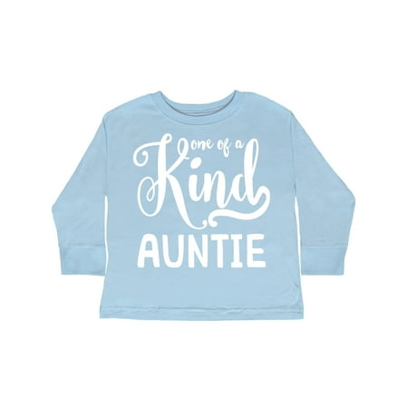 

Inktastic Gift for Aunts | One of a Kind Auntie (white) Gift Toddler Toddler Girl Long Sleeve T-Shirt