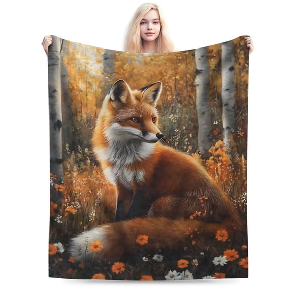 Fox Blanket Lightweight Soft Cozy Suitable for All Seasons 50x40
