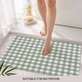 thumbnail image 6 of Sage Green Buffalo Plaid Doormat Outdoor Entrance 16"x24", Farmhouse Green White Checkered Absorb Moisture Dirt Door Mats, Non-Slip Rubber Backing Floor Mats Indoor, Low-Profile Front Door Rugs, 6 of 9