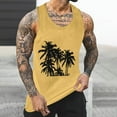 thumbnail image 5 of Camisetas de Tanque de los Hombres Tanque de los Hombres Incolor Gradiente de Impresión Cuello Redondo Correa Delgada Fuga Atrás Regular Casual Deportes Blusas de Tanque, 5 of 5