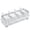 A, variant on Clear Seasoning Container Set – 4 Compartment Spice Organizer with Lid for Kitchen Counter – White Base, Portable Storage for Salt, Pepper, Herbs