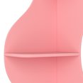 thumbnail image 2 of Yowos Corner Bookshelf, 5 Tier Modern Wall Shelf Bookcase Wavy Small Storage Rack Stylish Accent for Small Space, Plant Stand, Pink, 2 of 9