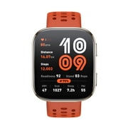 Amazfit Bip 6 Smart Watch 46mm, 14 Day Battery, 1.97 AMOLED Display, GPS & Free Maps, AI, Bluetooth Call & Text, w/Health, Fitness & Sleep Tracker, 140+ Workout Modes, Water-Resistance, Red