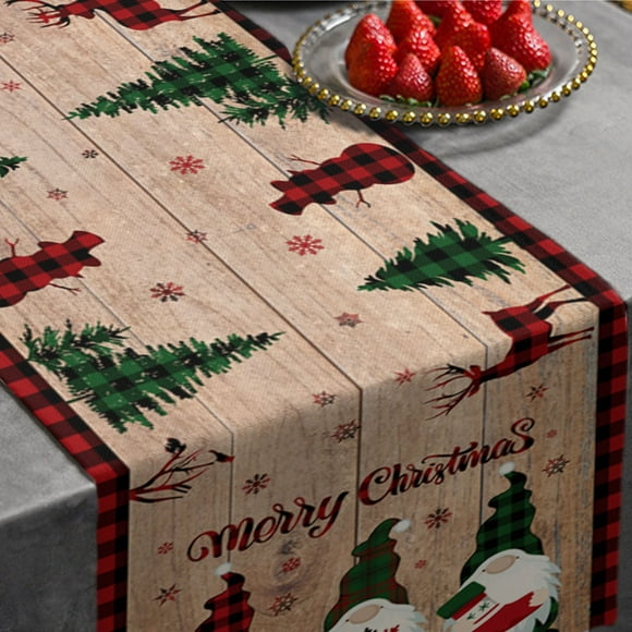 Dvkptbk Christmas Table Runner Christmas Home Decoration Supplies Knitted Fabric Table Runner Creative Christmas Tablecloth Christmas Decorations Lightning Deals of Today on Clearance