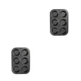 thumbnail image 1 of Bandeja para hornear magdalenas Yuarrent 6/12 tazas molde de acero antiadherente negro 2piezas, 1 of 6