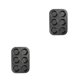 thumbnail image 1 of Matsuzay Bandeja para hornear magdalenas DIY de 6/12 tazas, molde de acero antiadherente, bandeja para hornear huevos, molde para pasteles y magdalenas, negro seis 2piezas Matsuzay  CBP149175, 1 of 6