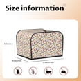 thumbnail image 5 of Daiia Sausage Tomato Toast Pattern 4 slice Toaster Cover, Toaster Appliance Dust-proof Cover For Kitchen Small Appliance Dust Cover and Fingerprint Protection, 5 of 7