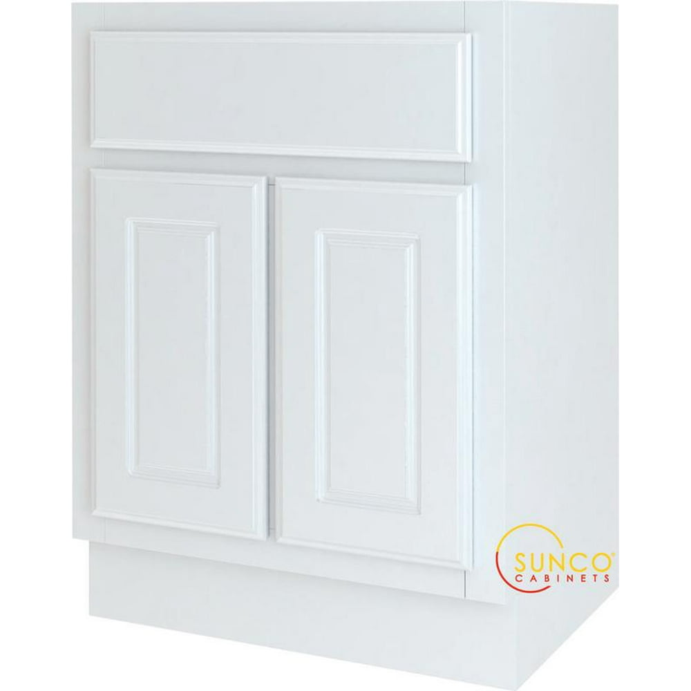 Sunco Randolph VS2418YT Double Door Bathroom Vanity, 24 in W X 18 in H, White