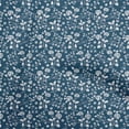 thumbnail image 1 of oneOone Cotton Cambric Navy Blue Fabric Floral Craft Projects Decor Fabric Printed By The Yard 56 Inch Wide, 1 of 4