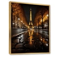 thumbnail image 2 of Designart "France magic Eiffel II" Cityscapes Floater Framed Canvas Print, 2 of 7