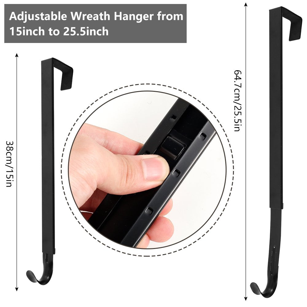 Couronne Et Guirlande De Noël - Limics24 - Pièces Crochet Porte D Entrée Cintre Crochets Métal