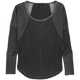 thumbnail image 2 of Blusa térmica Lucky Brand con costuras expuestas para mujer gris XS, 2 of 2