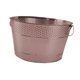 thumbnail image 4 of Cubo de hielo de hierro galvanizado, soporte para tina, recipiente redondo de metal para almacenar bebidas Bronce, 4 of 9