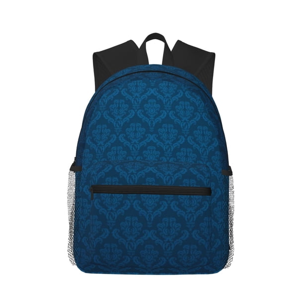 Easygdp Dark Blue Mochila Casual para Portátil, Mochila para Escuela, Viajes, Negocios