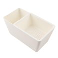 thumbnail image 2 of Organizador de almacenamiento de alimentos, escurridor de cocina, frutero, cesta escurridora, fondo antideslizante Blanco, 2 of 9